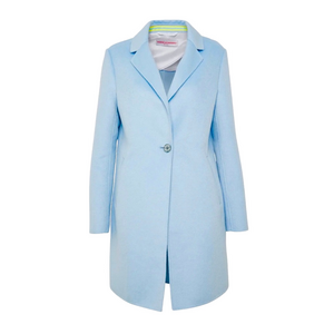 Frieda & Freddie blue wool-blend coat